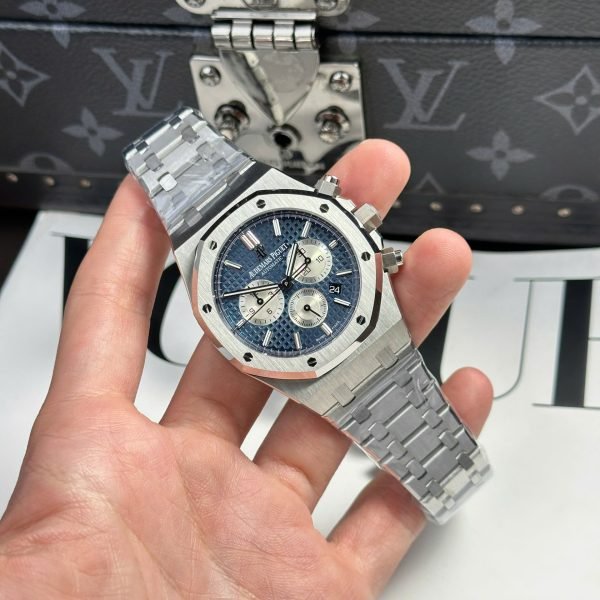 Dong-Ho-Audemars-Piguet-Replica-11-Royal-Oak-26331-Chronograph-Mat-Xanh-Blue-41mm-3-600x600